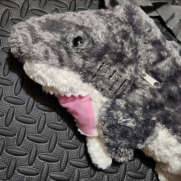 90s Vintage Shark Plush Backpack - Picture 2 of 5